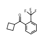 结构式 CAS# 53342-41-9, 环丁基[2-(三氟甲基)苯基]甲酮