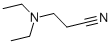 structure of CAS# 5351-04-2, 3-(Diethylamino)Propionitrile;3-Diethylaminopropionitrile;3-(Diethylamino)Propionitrile;N-(2-Cyanoethyl)Diethylamine