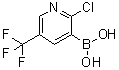 结构式 CAS# 536693-96-6, 2-氯-5-(三氟甲基)吡啶-3-硼酸