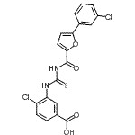 CAS#: 536982-36-2， 4-Chloro-3-({[5-(3-Chlorophenyl)-2-Furoyl]Carbamothioyl}Amino)Benzoic Acid
