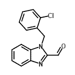 结构式 CAS# 537010-38-1, 1-(2-氯苄基)-1H-苯并咪唑-2-甲醛