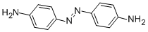 structure of CAS# 538-41-0, 4,4'-Azodianiline;4-(4-Aminophenyl)Azoaniline;[4-(4-Aminophenyl)Azophenyl]Amine;4,4'-Diaminoazobenzene