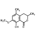CAS#: 538376-75-9， 8-Hydroxy-7-Methoxy-3,5-Dimethyl-3,4-Dihydro-1H-Isochromen-1-One