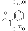 structure of CAS# 54002-27-6, 3-Acetamido-4-Nitrobenzoic Acid;3-(acetylamino)-4-nitrobenzoic acid;3-ACETAMIDO-4-NITROBENZOIC ACID