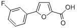 structure of CAS# 54022-97-8, 5-(3-Fluoro-Phenyl)-Furan-2-Carboxylic Acid;5-(3-FLUORO-PHENYL)-FURAN-2-CARBOXYLIC ACID;5-(3-FLUOROPHENYL)-2-FUROIC ACID