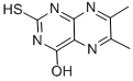 structure of CAS# 54030-51-2, 2,3-Dihydro-6,7-Dimethyl-2-Thioxo-1H-Pteridin-4-One;6,7-Dimethyl-2-Thioxo-1H-Pteridin-4-One;2,3-Dihydro-6,7-Dimethyl-2-Thioxo-1H-Pteridin-4-One