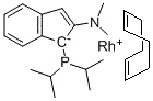 structure of CAS# 540492-55-5, 3-Di-Iso-Propylphosphoranylidene-2-(N,N-Dimethylamino)-1H-Indene(1,5-Cyclooctadiene)Rhodium(I)
