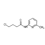 structure of CAS# 540796-37-0, 4-Chloro-N-(6-Methyl-2-Pyridinyl)Butanamide;4-chloro-N-(6-methyl(2-pyridyl))butanamide;4-chloro-N-(6-methyl-2-pyridinyl)butanamide;butanamide, 4-chloro-N-(6-methyl-2-pyridinyl)