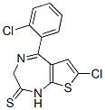 CAS 登录号：54123-07-8， 7-氯-5-(2-氯苯基)-3,4-二氢噻吩并[3,2-f][1,4]二氮杂卓-2-硫酮