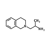 结构式 CAS# 54151-52-9, 1-(3,4-二氢-2(1H)-异喹啉基)-2-丙胺