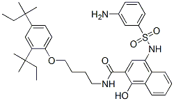 CAS#: 54178-94-8， 4-[[(3-Aminophenyl)Sulfonyl]Amino]-N-[4-[2,4-Bis(1,1-Dimethylpropyl)Phenoxy]Butyl]-1-Hydroxy-2-Naphthalenecarboxamide
