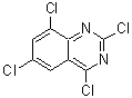 structure of CAS# 54185-42-1, 2,4,6,8-Tetrachloroquinazoline;2,4,6,8-Tetrachloroquinazoline;MFCD03844695