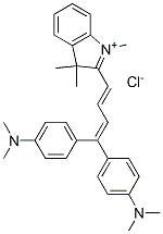 CAS#: 54268-69-8， 2-[4,4-Bis[4-(Dimethylamino)Phenyl]Buta-1,3-Dienyl]-1,3,3-Trimethyl-3H-Indolium Chloride