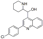 structure of CAS# 5428-80-8, [2-(4-Chlorophenyl)Quinolin-4-Yl]-(2-Piperidyl)Methanol;[2-(4-Chlorophenyl)-4-Quinolyl]-(2-Piperidyl)Methanol;[2-(4-Chlorophenyl)-4-Quinolyl]-(2-Piperidinyl)Methanol;[2-(4-Chlorophenyl)Quinolin-4-Yl]-Piperidin-2-Yl-Methanol