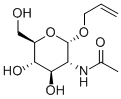 结构式 CAS# 54400-75-8, 烯丙基 2-乙酰氨基-2-脱氧-alpha-D-吡喃葡萄糖苷