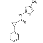 CAS#: 544426-84-8， N-(4-Methyl-1,3-Thiazol-2-Yl)-2-Phenylcyclopropanecarboxamide