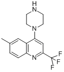 结构式 CAS# 544429-25-6, 6-甲基-4-哌嗪基-2-(三氟甲基)喹啉