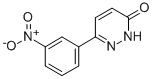 structure of CAS# 54558-01-9, 6-(3-Nitrophenyl)-3(2H)-Pyridazinone;6-(3-NITROPHENYL)-3(2H)-PYRIDAZINONE