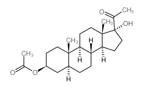 CAS#: 5456-44-0， 3beta-Acetyloxy-17-Hydroxy-5alpha-Pregnan-20-One