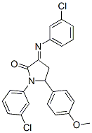 CAS#: 5462-65-7， 1-(3-Chlorophenyl)-3-(3-Chlorophenyl)Imino-5-(4-Methoxyphenyl)Pyrrolidin-2-One