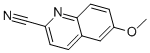 structure of CAS# 5467-79-8, 6-Methoxy-2-quinolinecarbonitrile;6-Methoxy-2-Quinolinecarbonitrile;6-Methoxyquinaldonitrile;6-Methoxy-Quinoline-2-Carbonitrile