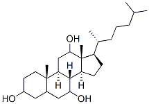 CAS 登录号：547-96-6， 3,7,12-三羟基粪甾烷