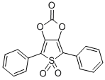 structure of CAS# 54714-11-3, 4,6-Diphenylthieno[3,4-d]-1,3-Dioxol-2-One 5,5-Dioxide;5,5-Dioxo-4,6-Di(Phenyl)-2-Thieno[3,4-D][1,3]Dioxolone;5,5-Diketo-4,6-Di(Phenyl)Thieno[3,4-D][1,3]Dioxol-2-One;Maybridge4_001784