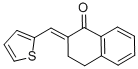 structure of CAS# 54752-27-1, 2-[(2-Thienyl)methylene]-1,2,3,4-tetrahydronaphthalen-1-one;(2E)-2-(Thiophen-2-Ylmethylidene)-3,4-Dihydronaphthalen-1-One;2-(2-Thienylmethylene)Tetralin-1-One;(2E)-2-(2-Thienylmethylene)Tetralin-1-One