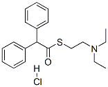 CAS#: 548-68-5， S-[2-(Diethylamino)Ethyl] alpha-Phenylbenzeneethanethioate Hydrochloride