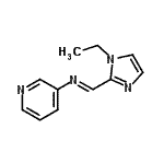 CAS 登录号：548463-11-2， (E)-1-(1-乙基-1H-咪唑-2-基)-N-(3-吡啶基)甲亚胺