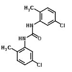 结构式 CAS# 54965-12-7, 1,3-二(5-氯-2-甲基苯基)脲