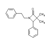 CAS 登录号：54965-33-2， 3,3-二甲基-4-苯基-1-(2-苯基乙基)-2-氮杂环丁酮