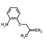 structure of CAS# 55000-14-1, 2-[(2-Methyl-2-Propen-1-Yl)Oxy]Aniline;2-[(2-methylprop-2-en-1-yl)oxy]aniline