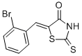 structure of CAS# 5503-75-3, 5-[(2-Bromophenyl)Methylene]-2-Thioxo-4-Thiazolidinone;(5Z)-5-[(2-Bromophenyl)Methylidene]-2-Sulfanylidene-1,3-Thiazolidin-4-One;5-[(2-Bromophenyl)Methylene]-2-Thioxo-Thiazolidin-4-One;(5Z)-5-[(2-Bromophenyl)Methylene]-2-Thioxo-Thiazolidin-4-One