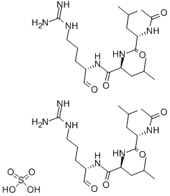 结构式 CAS# 55123-66-5, 亮抑酶肽半硫酸盐单水合物
