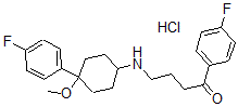 CAS#: 55199-71-8， 4-Fluoro-4-((4-(4-fluorophenyl)-4-methoxycyclohexyl)amino)butyrophenone hydrochloride