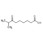 结构式 CAS# 55277-54-8, 8-甲基-7-氧代壬酸