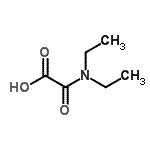 结构式 CAS# 55441-26-4, (二乙基氨基)(氧代)乙酸