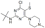 CAS#: 55477-20-8， 4-Chloro-2-(Tert-Butylamino)-6-(4-Methylpiperazino)-5-(Methylthio)Pyrimidine