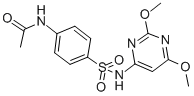 CAS#: 555-25-9， N-[4-[(2,6-Dimethoxypyrimidin-4-Yl)Sulfamoyl]Phenyl]Acetamide