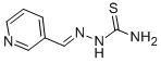 structure of CAS# 555-90-8, Pyridine-3-Carboxaldehyde Thiosemicarbazone;(3-Pyridylmethyleneamino)Thiourea;Ncgc00164495-01;Sbb000221