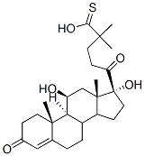 CAS#: 55560-96-8， S-[11beta,17-Dihydroxypregn-4-Ene-3,20-Dione] 21-(Thiopivalate)
