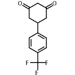结构式 CAS# 55579-69-6, 5-[4-(三氟甲基)苯基]-1,3-环己烷二酮