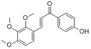 结构式 CAS# 556028-14-9, 1-(4-羟基苯基)-3-(2,3,4-三甲氧基苯基)-2-丙烯-1-酮