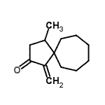 CAS 登录号：557785-45-2， 4-甲基-1-亚甲基螺[4.6]十一烷-2-酮