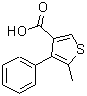 结构式 CAS# 557792-56-0, 5-甲基-4-苯基-3-噻吩羧酸