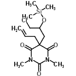 CAS#: 55836-74-3， 5-Allyl-5-{3-Chloro-2-[(Trimethylsilyl)Oxy]Propyl}-1,3-Dimethyl-2,4,6(1H,3H,5H)-Pyrimidinetrione