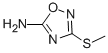 structure of CAS# 55864-39-6, 3-(Methylthio)-1,2,4-Oxadiazol-5-Amine;3-(Methylthio)-1,2,4-Oxadiazol-5-Amine;[3-(Methylthio)-1,2,4-Oxadiazol-5-Yl]Amine;Nsc344509