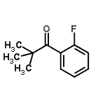 structure of CAS# 560085-36-1, 1-(2-Fluorophenyl)-2,2-Dimethyl-1-Propanone;1-(2-fluorophenyl)-2,2-dimethylpropan-1-one;1-PROPANONE, 1-(2-FLUOROPHENYL)-2,2-DIMETHYL-;2,2-Dimethyl-2'-fluoropropiophenone