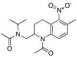 CAS 登录号：56181-75-0， N-[(1-乙酰基-1,2,3,4-四氢-6-甲基-5-硝基-2-喹啉基)甲基]-N-(1-甲基乙基)乙酰胺